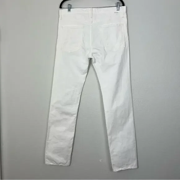 MOTHER MR | NEW Tooth & Nail The Neat White Jeans Straight Leg Neutral Summer 36 - Picture 5 of 13